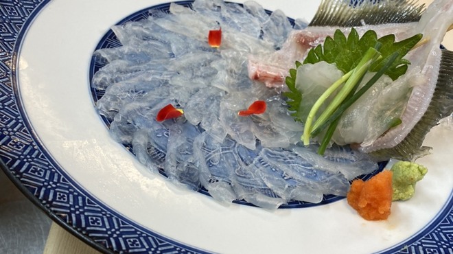 割烹 むら山 - 料理写真:大人気かわはぎ薄造り