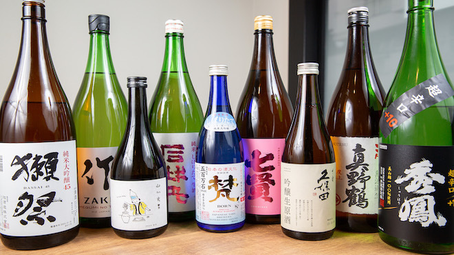 Otona No Gochisouya Uojou - ドリンク写真:日本酒集合