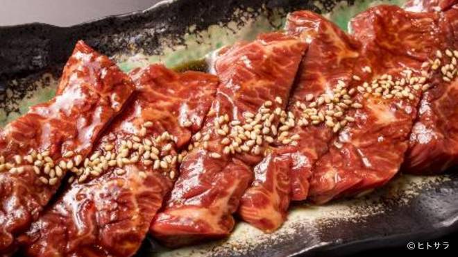 焼き肉 ホルモン まる金 - 料理写真:最高ランクのハラミ（タレ）