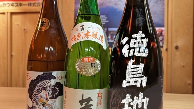 徳島 阿波横丁 - ドリンク写真:徳島の日本酒も飲めます◎