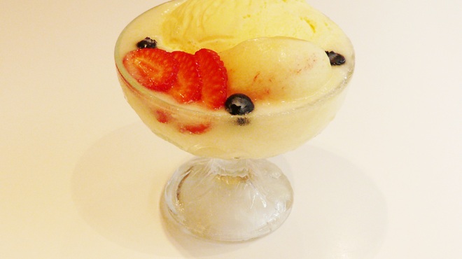 果実園 - 料理写真:ピーチソルベ