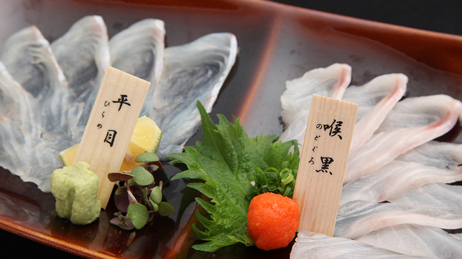 のど黒屋 新橋店 - 料理写真:うす造り