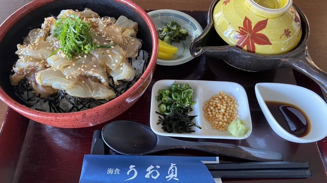 海食 Uosada - 搭配特製醬汁。用鯛魚高湯做的鯛魚茶泡飯