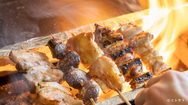 Sumiyaki Toriken - 料理写真:食材の旨みを引き立てる豊後備長炭。自慢の『串焼き』を味わって