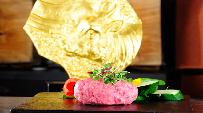 神戸牛ステーキ&カフェ ノーブルウルス - 料理写真:料理単品 生ハンバーグ(その2)