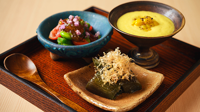 鳥きよ - 料理写真:前菜３種