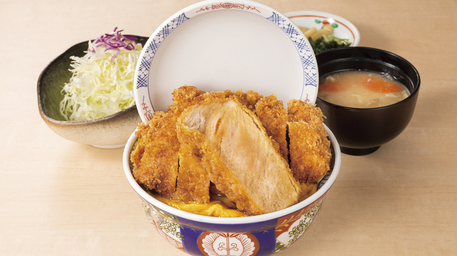 日本橋とんかつ 一 - 料理写真:特上厚切 リブロース焼きかつ丼