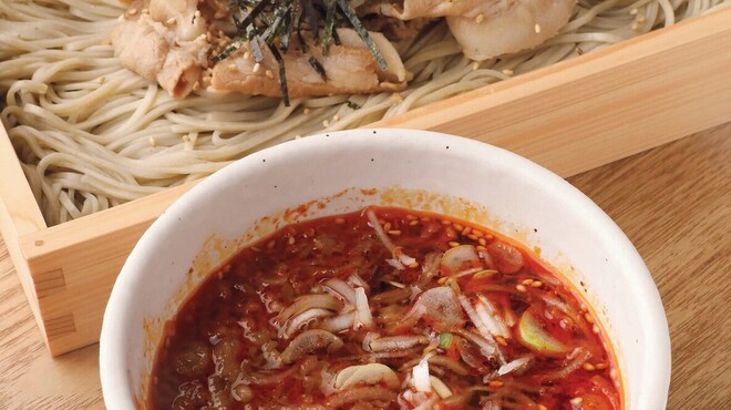 中村麺兵衛 - 料理写真:ピリ辛肉つけそば