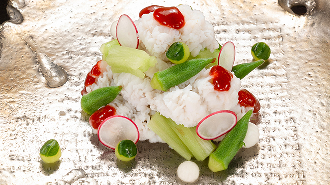 光円 - 料理写真:造り　鱧湯引き
