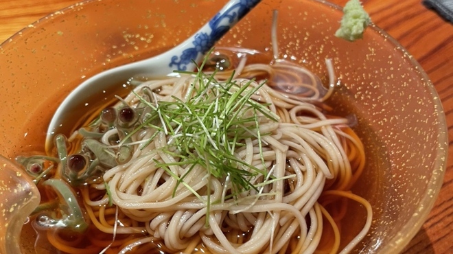 はなれ 味重 - 料理写真:お蕎麦　秋田のじゅんさい