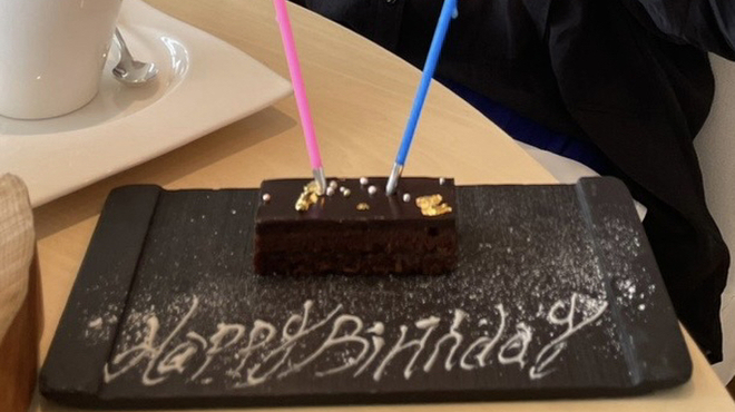 ランファン・キ・レーヴ - 料理写真:バースデーケーキのサービス！