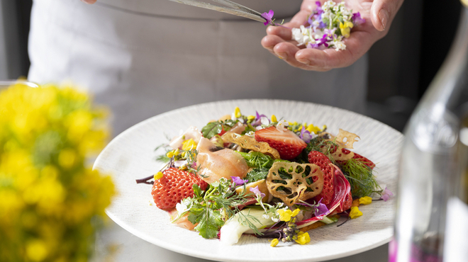 LE VERDURE レヴェルドゥーレ - 料理写真:春旬の彩りサラダ