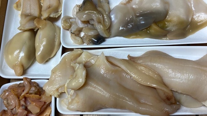 宿木 - 料理写真:赤貝.ミルカイ.ミルカイヒモ.北寄貝.平貝.