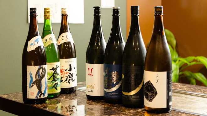 Teppan 豊 - ドリンク写真:日本酒・鹿児島芋焼酎