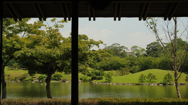泉里 - 外観写真:お部屋から見渡す水前寺公園