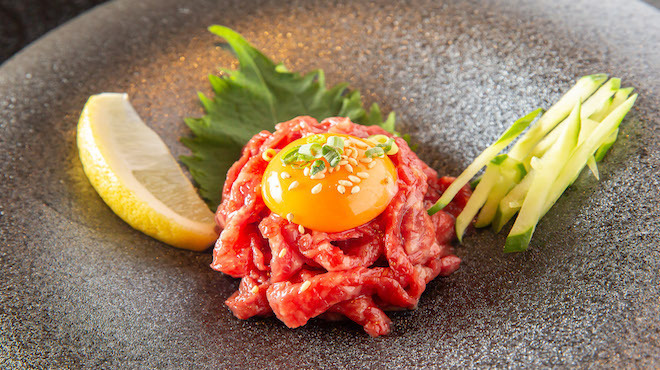 Yakiniku Fukuhara - 料理写真:和牛炙りユッケ