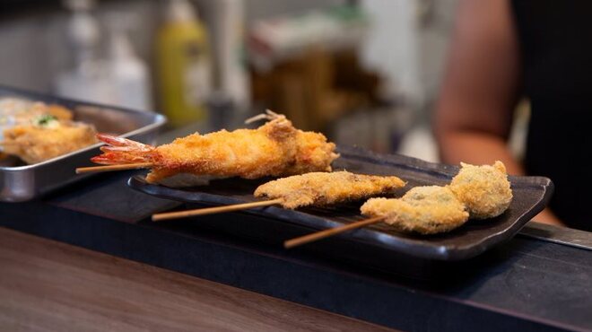 串揚げ料理 団欒 - 料理写真:3品