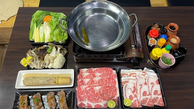 かがやき - 料理写真:しゃぶしゃぶ食べ飲み放題コース
