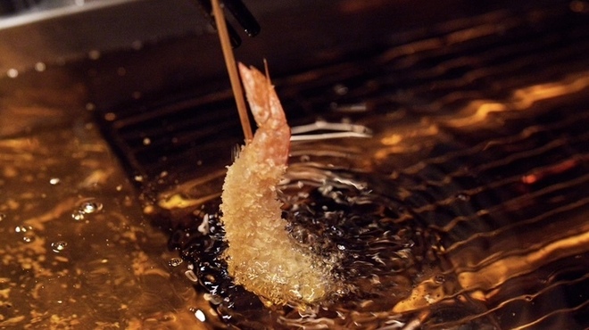 串揚げ大ひら  - 料理写真:油はこめ油を使用してます