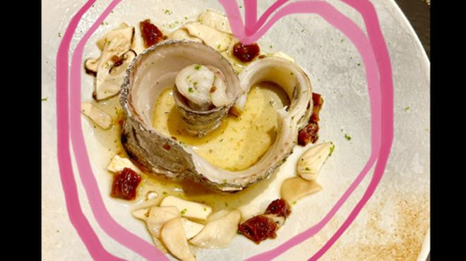 リストランテ コジィ コジィ - 料理写真:太刀魚　松茸　ひろげたらハート型➖❤️  byまみこまみこ