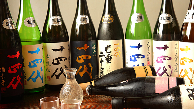 常笑 - ドリンク写真:日本酒①十四代が自慢です
