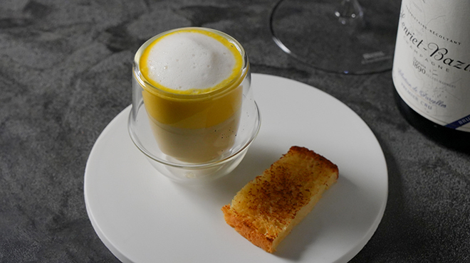 flare - 料理写真:牡蠣とフォアグラのフラン