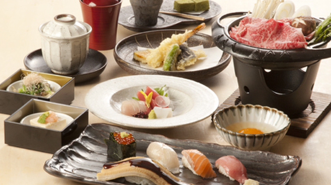 しゃぶしゃぶ・すし 八山 - 料理写真:黒毛和牛すき鍋寿司会席