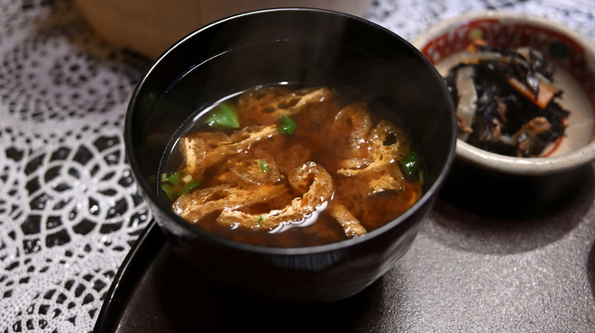 やげんぼり - 料理写真:【ランチ 八坂@税込1,500円】赤出し