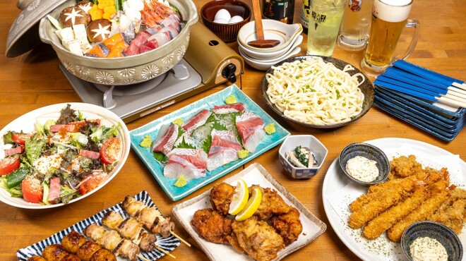 Uokatsu - 料理写真:宴会鍋コース