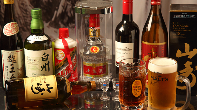Gyouza Shubou - ドリンク写真:高級中国酒、ジャパニーズウィスキー等各種のドリンク