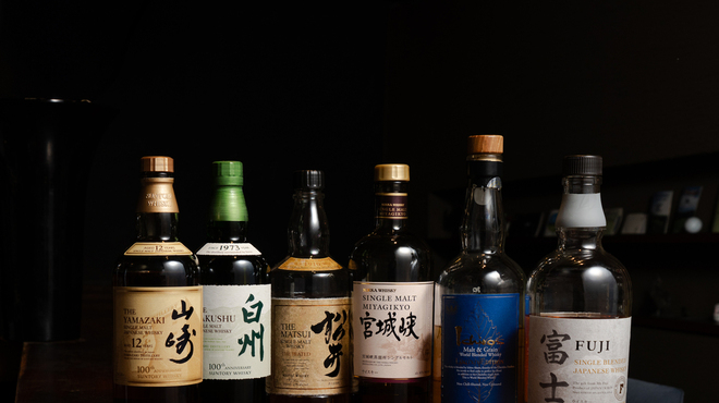 Hinotori Roazodofuu - ドリンク写真:40種類のウイスキー
                    国産ウイスキーも数多く御用意しております。