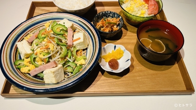 Daichi No Megumi - 料理写真:ゴーヤちゃんぷるー定食