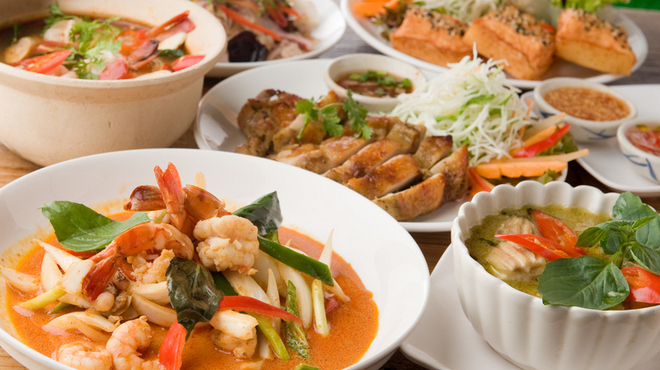 バンコック ポニー食堂 - 料理写真:タイ料理の定番ばかりを贅沢に楽しめるお得なコース