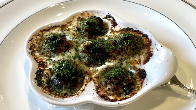 ランビアンス - 料理写真:にんにく・バター・ブルゴーニュ産白ワインの香り豊かなエスカルゴ
