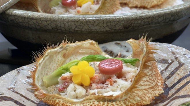 米村 - 料理写真:蟹甲羅焼