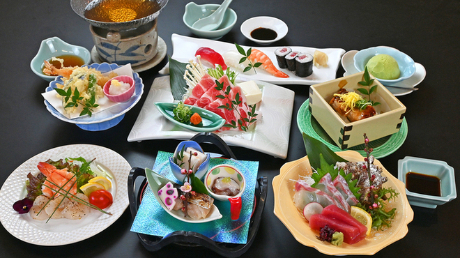 和楽心 - 料理写真:【歓送迎会コース】季節の特別【桜】コース 飲み放題付■ 6000円