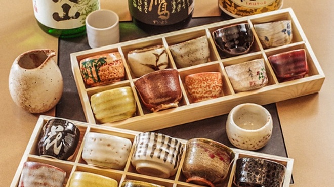 Sakedokoro Sui - ドリンク写真:約40種類のぐい吞み
