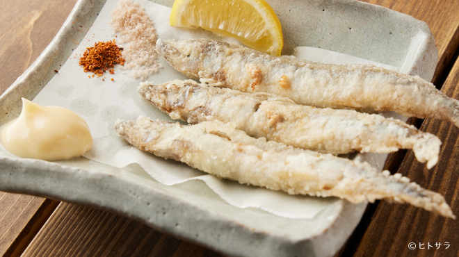 Takemaru - 料理写真:5種の味付けで楽しむ『柳葉魚（ししゃも）フライ　タルタルソース』