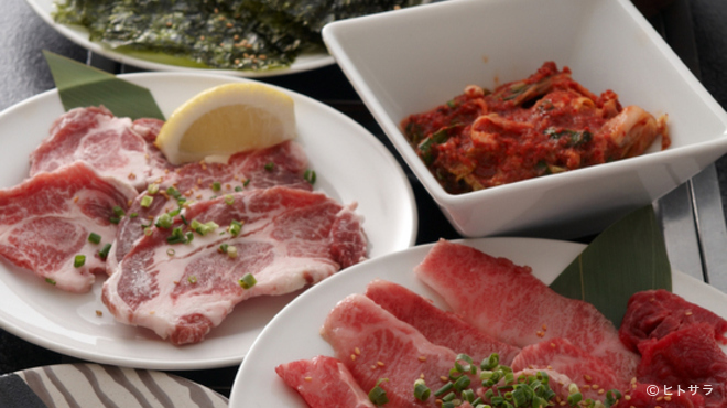 焼肉 おもに - 料理写真:ヒトサラ限定「ヒトサラスペシャル」通常料金 4530円→3980円