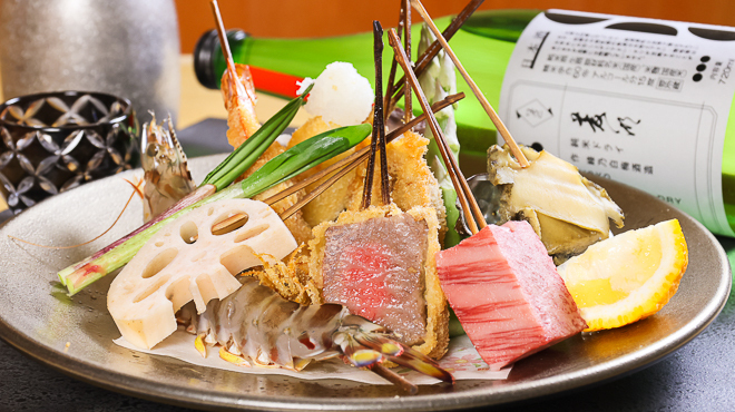 串揚げ割烹･十割そば 眞しま - メイン写真: