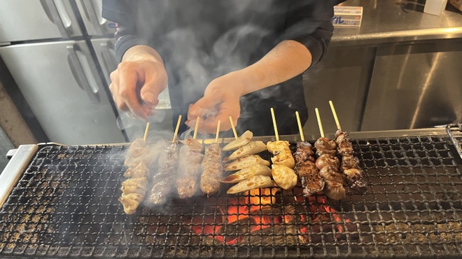 Kompeitou - 料理写真:炭火で焼き上げる香り豊かな串焼き♪