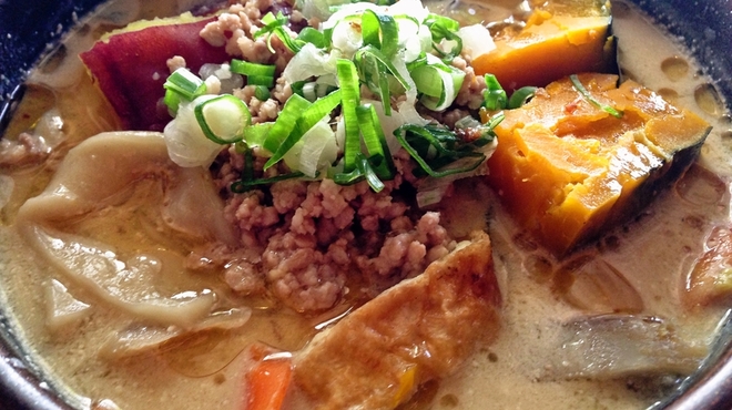 元祖へっころ谷 - 料理写真:豆乳たんたんほうとう