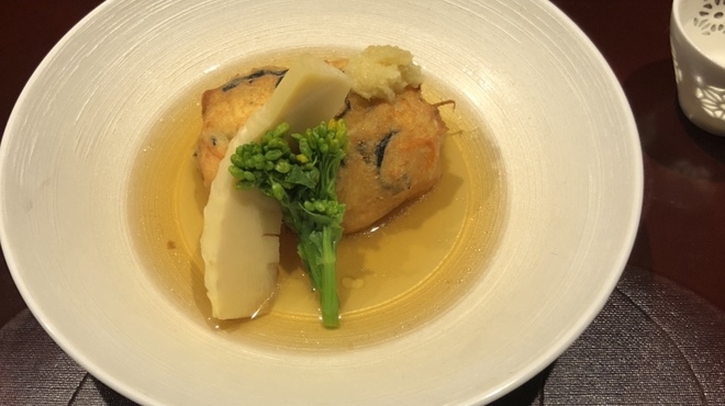角さん - 料理写真:◆煮もの：ひりょうず(がんもどき)、筍、菜の花