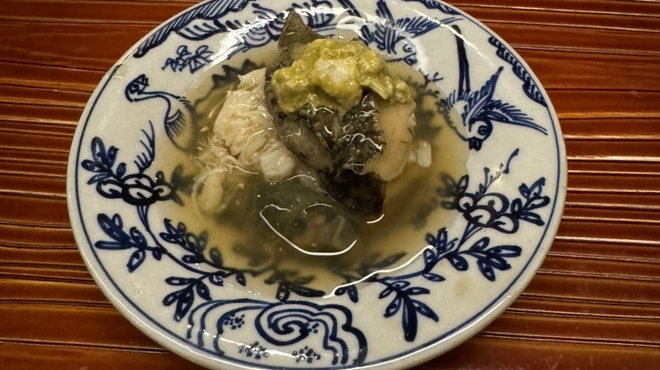 懐石 円相 - 料理写真:蒸し物　飯蒸し　黒鮑