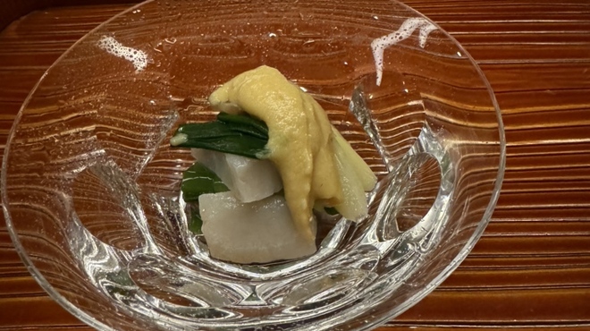 懐石 円相 - 料理写真:貝と分葱のシンプルな酢味噌和え｡酢の立たせが素晴らしい｡