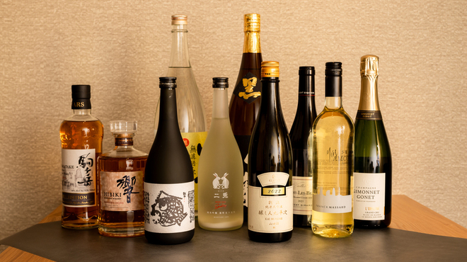 会席料理・ひつまぶし 雅 - ドリンク写真:各種お酒　※仕入れにより変わります。