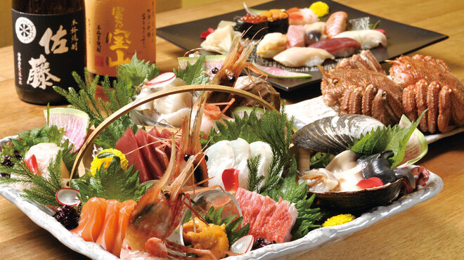 北の海手箱 風 - 料理写真:【お刺身盛合せ】