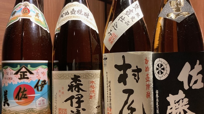 美神鶏 - ドリンク写真:プレミアム焼酎も色々取り揃えております