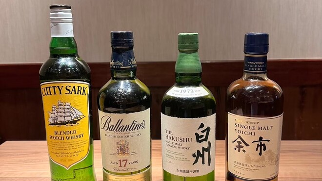 串揚げ料理 団欒 - ドリンク写真:ウイスキー各種お取扱いがございます。