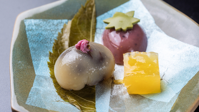 能登金沢の幸 銀座 ふる田 - 料理写真:コースの和菓子